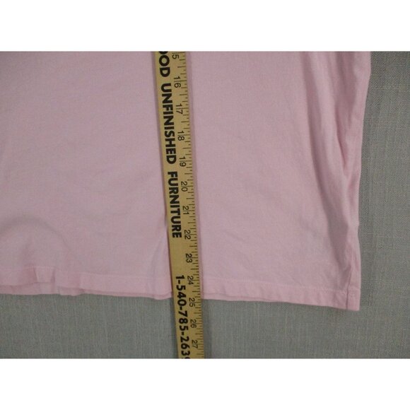 Adidas Soft Pink Floral Logo Graphic Tee Size XL Womens Casual Shirt - Picture 5 of 7